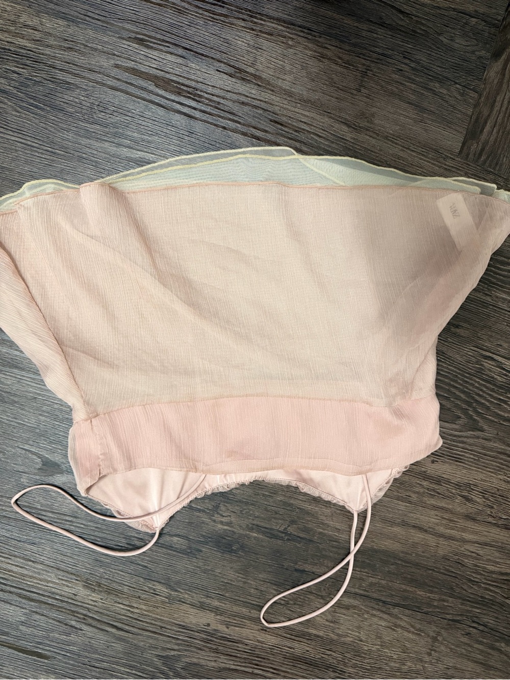 Zara Blush Pink Spaghetti Strap Camisole & Skirt Set - Picture 9 of 11
